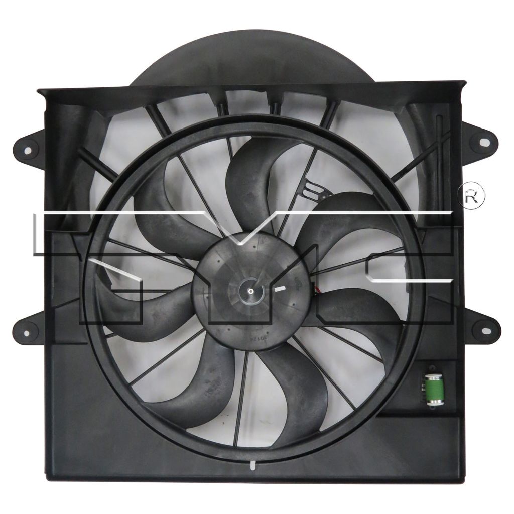 JEEP GRAND CHEROKEE RADIATOR FAN ASSEMBLY (3.7/4.7L) W/RESTSTOR OEM#55037969AB 2009-2010 PL#CH3117105