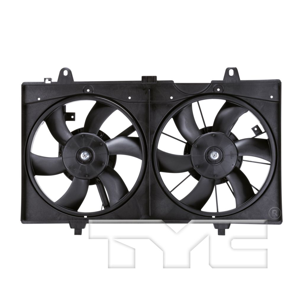 NISSAN(DATSUN) SENTRA RADIATOR & A/C FAN ASSEMBLY (2.0L)(EXC SR)(DUAL FAN) OEM#21481ET000 2007-2012 PL#NI3117101