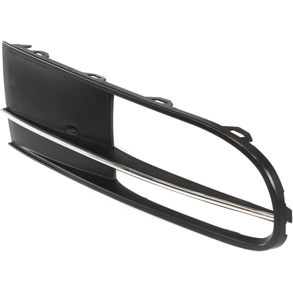 VOLKSWAGEN BEETLE FOG LAMP COVER ASSEMBLY BLACK W/CHR MOLDING RIGHT (Passenger Side) (W/FOG)(EXC R-LINE) OEM#5C5854662C9B9 2012-2016 PL#VW1039117
