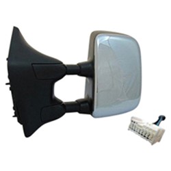 NISSAN TITAN DOOR MIRROR LEFT (Driver Side) PWR/HTD (CHROME CVR)(W/DUAL ARM/MEMORY)(LE/SL) OEM#96302ZR30E 2004-2015 PL#NI1320204