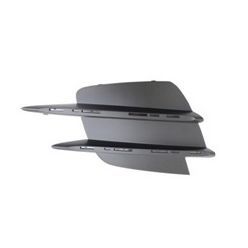 MERCEDES-BENZ C-CLASS SEDAN FRONT BUMPER OUTER GRILLE LEFT (Driver Side) TXT-BLACK (C43) OEM#2058857402 2019-2023 PL#MB1038209