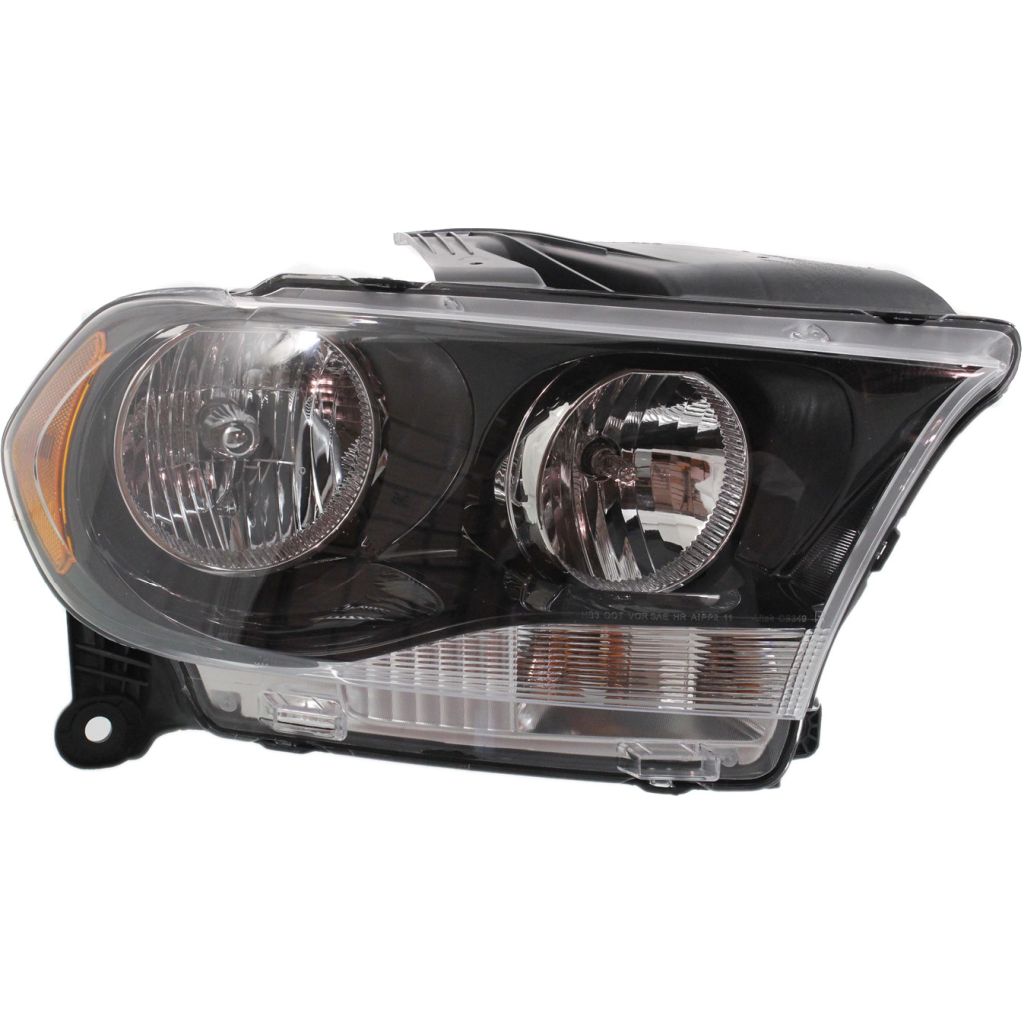DODGE TRUCKS & VANS DURANGO HEAD LAMP ASSEMBLY RIGHT (Passenger Side) (HALOGEN)(BLK BEZEL) OEM#68084076AB 2011-2013 PL#CH2503229