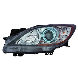 MAZDA MAZDA3 HEAD LAMP LEFT (Driver Side) (HALOGEN)(BLUE PROJECTOR RING)(SKYACTIV) **CAPA** OEM#BFD1510L0D 2012-2013 PL#MA2518143C