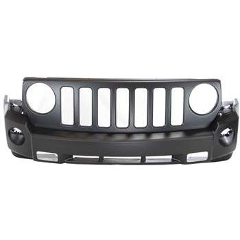 JEEP PATRIOT FRONT BUMPER COVER PRIMED (W/FOG & Tow Hook) OEM#68021303AB 2007-2010 PL#CH1000935