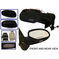GM TRUCKS & VANS TAHOE HYBRID (CHEVY) DOOR MIRROR RIGHT (Passenger Side) PWR/HTD/PUDDLE LAMP/ARROW SIGNAL/MEMORY/P-FOLD (PTM CVR)(WO/TOW) OEM#25779849 2008 PL#GM1321377