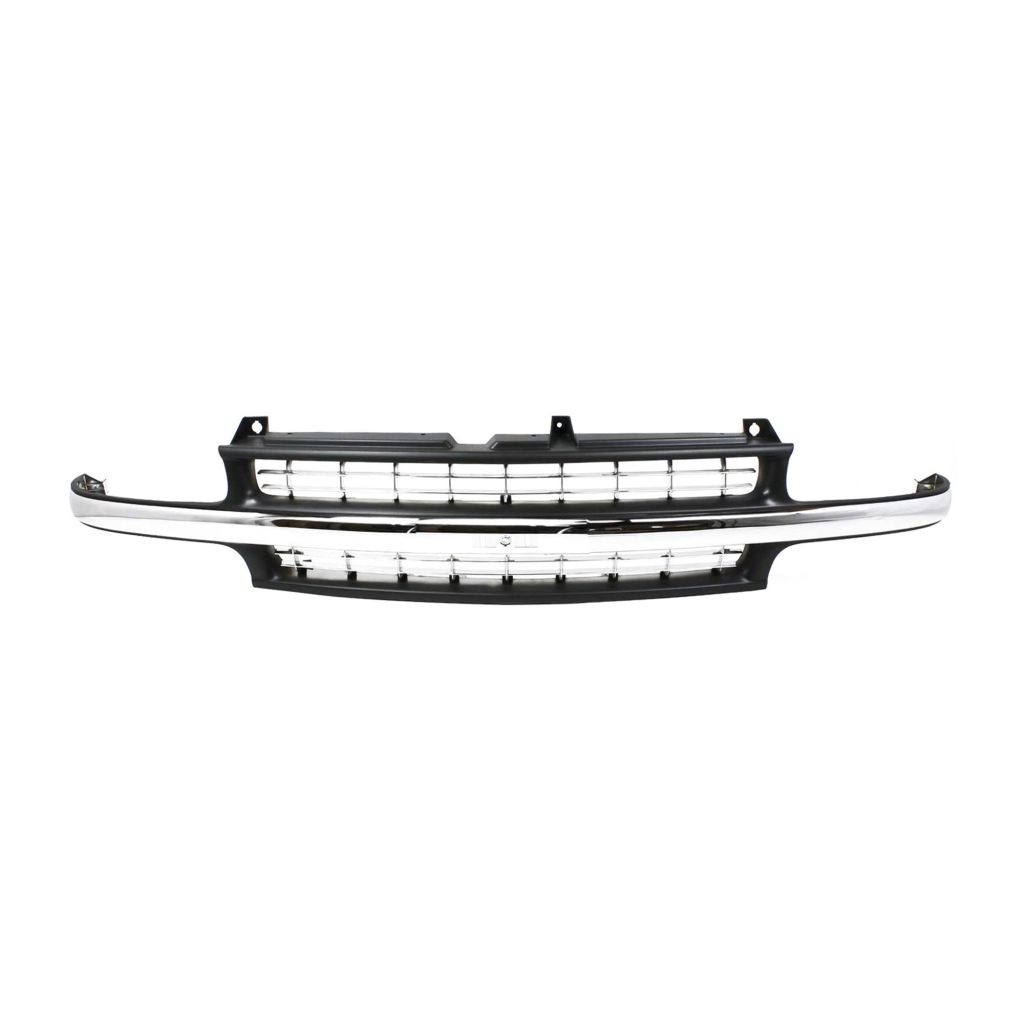 GM TRUCKS & VANS SILVERADO/PU (CHEVY) (07 OLD STYLE) GRILLE CHR/PTD (EXC 2500HD/3500) OEM#15764313 1999-2002 PL#GM1200424