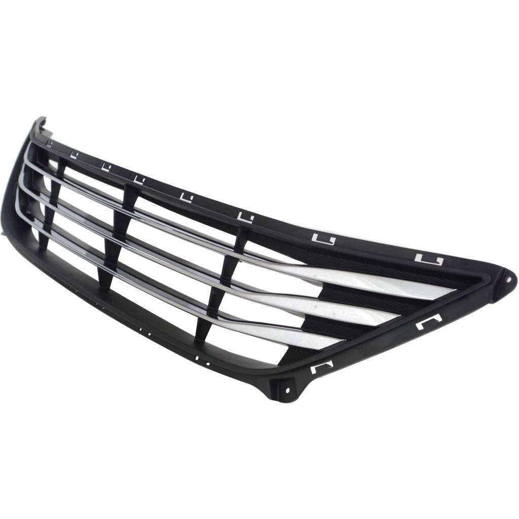 HYUNDAI ELANTRA SEDAN FRONT BUMPER GRILLE BLACK W/3 CHROME BAR OEM#865603X710 2014-2016 PL#HY1036122