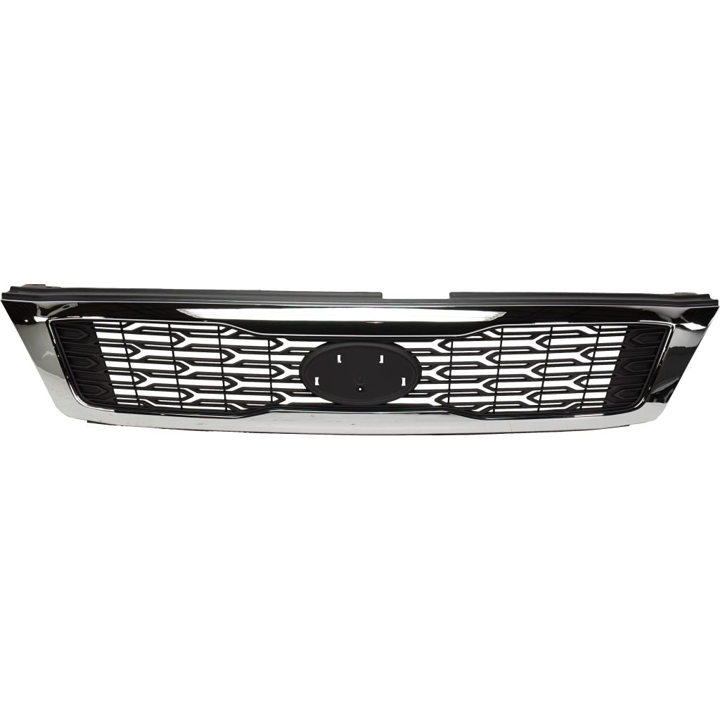 KIA SEDONA MINIVAN GRILLE CHROME-BLACK OEM#863504D800 2011-2012 PL#KI1200168