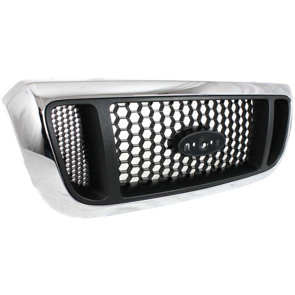 FORD TRUCKS & VANS RANGER GRILLE CHROME W/ARG MESH TYPE (4WD) OEM#4L5Z8200EAA 2004-2005 PL#FO1200453