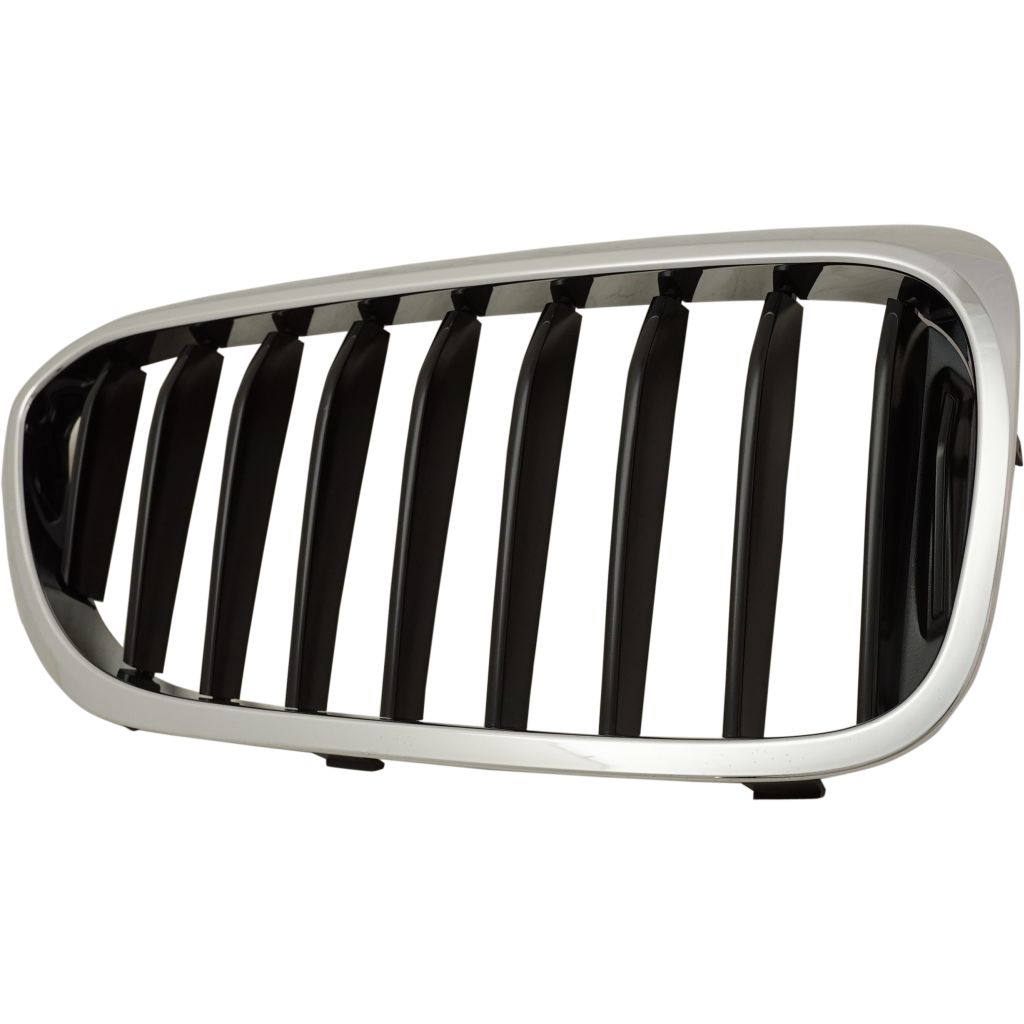 BMW BMW 5 SERIES HYBRID GRILLE RIGHT (Passenger Side) CHROME/BLACK (W/M PKG)(WO/NIGHT VISION) OEM#51137390864 2018-2020 PL#BM1200299