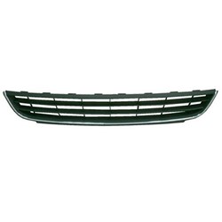 VOLKSWAGEN JETTA HYBRID FRONT BUMPER CENTER GRILLE BLACK W/CHR LOWER MOLDING OEM#5C6853671RYP 2013-2014 PL#VW1036120