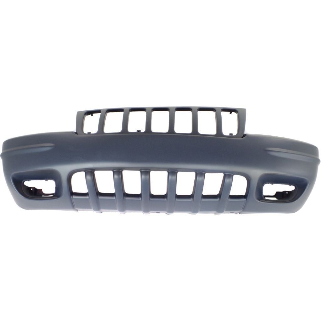 JEEP GRAND CHEROKEE FRONT BUMPER COVER PRIMED (W/FOG) OEM#5012668AA 1999-2000 PL#CH1000266