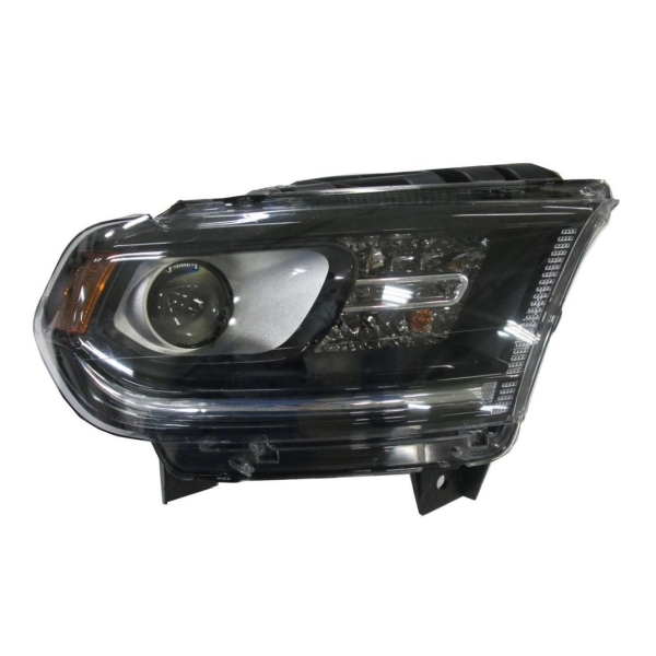DODGE TRUCKS & VANS DURANGO HEAD LAMP ASSY RIGHT (Passenger Side) (HALOGEN)(WO/LED DRL)(BLACK BEZEL) OEM#68299134AE 2016-2020 PL#CH2503302