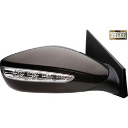 HYUNDAI SONATA DOOR MIRROR RIGHT (Passenger Side) PWR/SIGNAL (MAN-FOLD) OEM#876203Q100 2011 PL#HY1321167