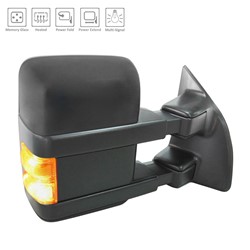 FORD TRUCKS & VANS FORD/PU (F250/350/450) Super Duty DOOR MIRROR RIGHT (Passenger Side) PWR/HTD/SIGNAL/MEMORY/P-FOLD(PWR TELESCOPING)(BLACK)(TOW TYPE) OEM#9C3Z17682FA 2011-2016 PL#FO1321488
