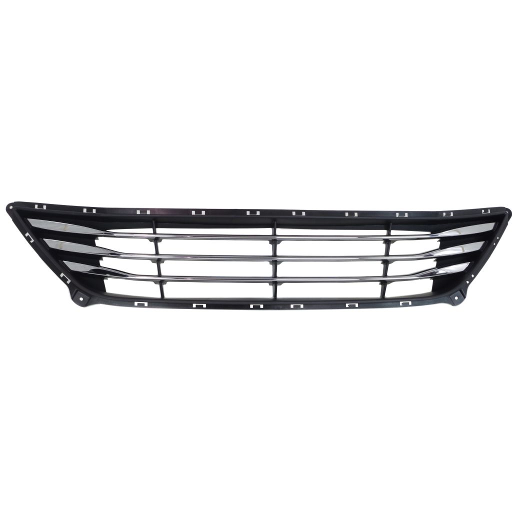 HYUNDAI ELANTRA SEDAN FRONT BUMPER GRILLE BLACK W/3 CHROME BAR OEM#865603X710 2014-2016 PL#HY1036122
