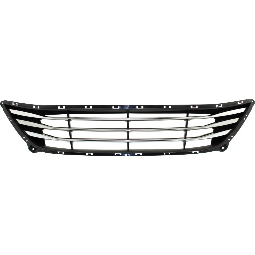 HYUNDAI ELANTRA SEDAN FRONT BUMPER GRILLE BLACK W/BLACK BAR W/LWR DARK-CHROME OUTER LDG (USA) OEM#865603Y700 2014-2016 PL#HY1036140