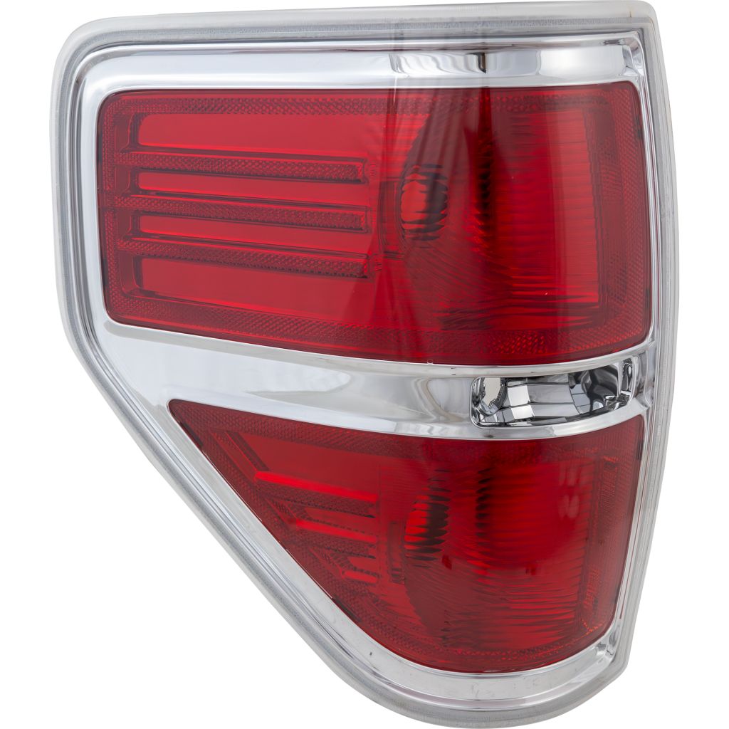 FORD TRUCKS & VANS FORD/PU F150 (EXC SVT RAPTOR) TAIL LAMP UNIT LEFT (Driver Side) (STYLESIDE)(CHROME TRIM) OEM#BL3Z13405B 2009-2014 PL#FO2818143