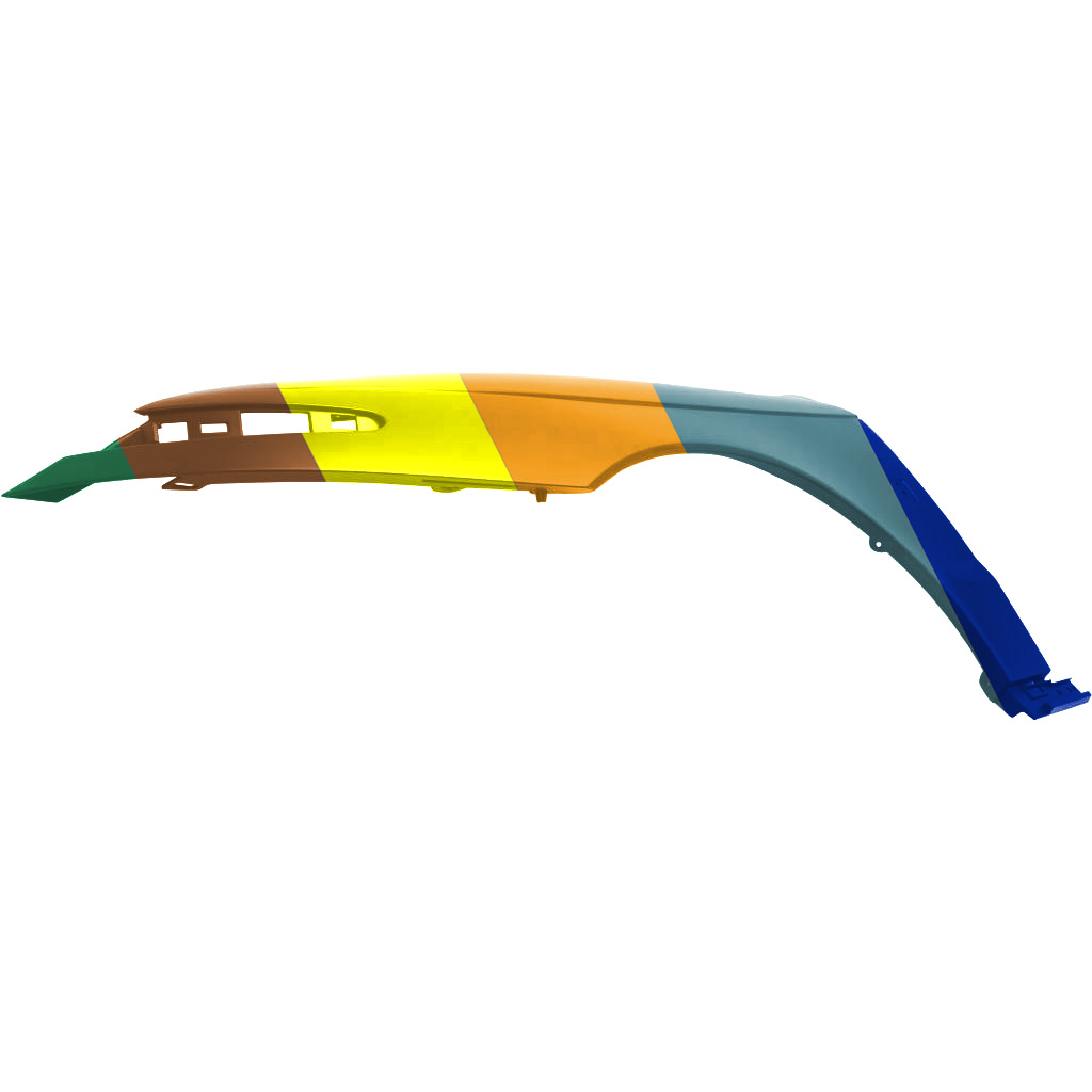 SATURN SATURN/SEDAN/WAGON (L Series) FENDER LEFT (Driver Side) PRIMED SDN/WGN (PLASTIC) OEM#22682617 2000-2002 PL#GM1240280