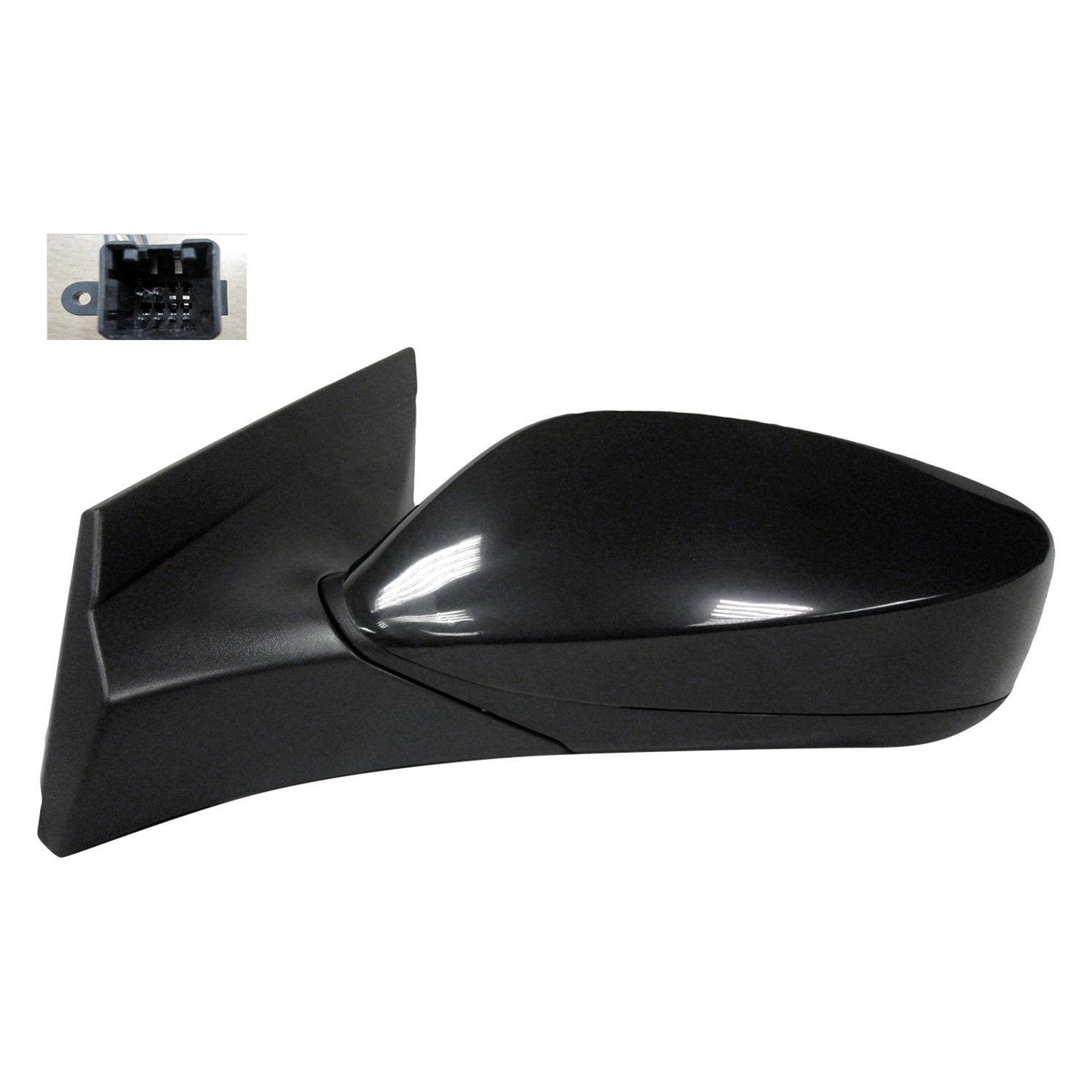 HYUNDAI ACCENT SEDAN DOOR MIRROR LEFT (Driver Side) POWER/ NOT HEATED (WO/SIGNAL)(PTD CVR)(WO/BLIND SPOT MIRROR) OEM#876101R210 2012-2017 PL#HY1320180