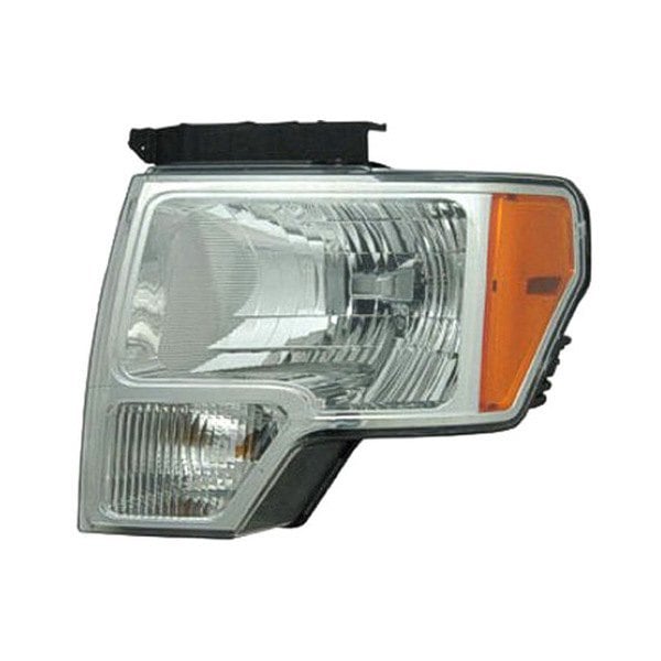 FORD TRUCKS & VANS FORD/PU (F150)(EXC SVT RAPTOR) HEAD LAMP ASSY LEFT (Driver Side) (HALOGEN)(CHROME TRIM) OEM#DL3Z13008B 2009-2014 PL#FO2502287