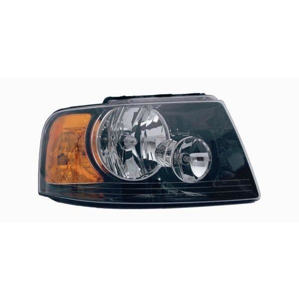 FORD TRUCKS & VANS EXPEDITION HEAD LAMP ASSY RIGHT (Passenger Side) (BLACK BEZEL)(W/OFF ROAD PKG) OEM#6L1Z13008CA 2003-2006 PL#FO2503198