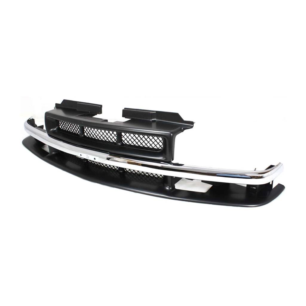 GM TRUCKS & VANS S10/SONOMA/PICKUP GRILLE W/CHR MLDG(MESH)(CHEVY) OEM#15048519 1998-2004 PL#GM1200419