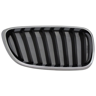 BMW BMW 2 SERIES CONV GRILLE RIGHT (Passenger Side) CHR/BLK (8 BLACK BAR)(W/SPORT/M SPORT/M MDL) OEM#51137295524 2015-2021 PL#BM1200273