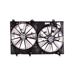 TOYOTA HIGHLANDER RADIATOR & A/C FAN ASSEMBLY (3.5L WO/TOW)(DUAL FAN)(10-10 JAPAN) OEM#1671131360-PFM 2008-2010 PL#TO3115155
