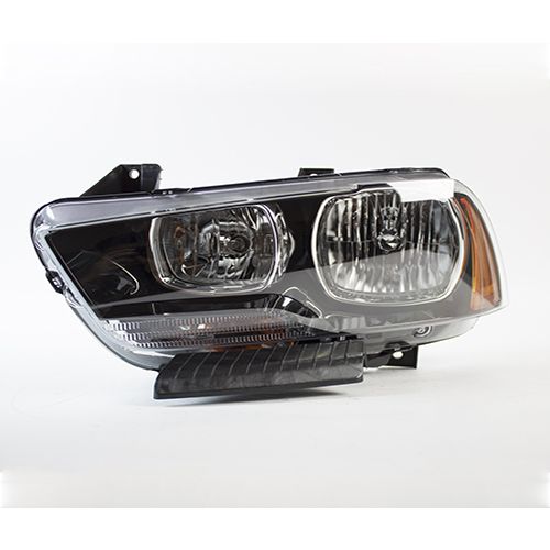 DODGE CHARGER HEAD LAMP ASSEMBLY LEFT (Driver Side) (HALOGEN)(included BUMPER SUPPORT BRACKET) **CAPA** OEM#57010411AE 2011-2014 PL#CH2502232C
