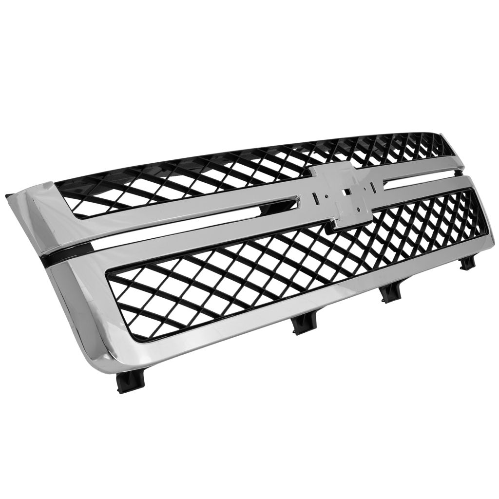 GM TRUCKS & VANS SILVERADO/PU 2500/3500 (CHEVY) GRILLE CHROME/GRAY (EXC Z71 PKG) **CAPA** OEM#20966058 2011-2014 PL#GM1200639C