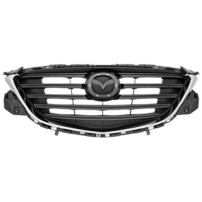 MAZDA CX-9 GRILLE ASSY BLACK W/CHROME OUTER MLDG OEM#TK4850710G 2016-2020 PL#MA1200210