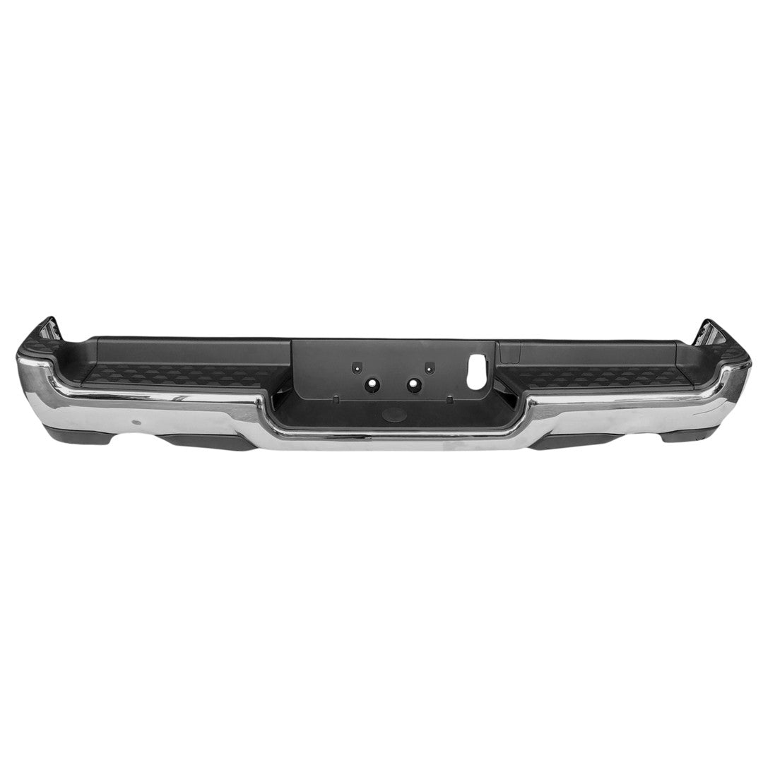 DODGE TRUCKS & VANS DODGE/PU (R1500) REAR STEP BMP ASSY CHROME (WO/PK SENSOR)(DUAL EXHAUST) OEM#68404443AB-PFM 2019-2022 PL#CH1103145