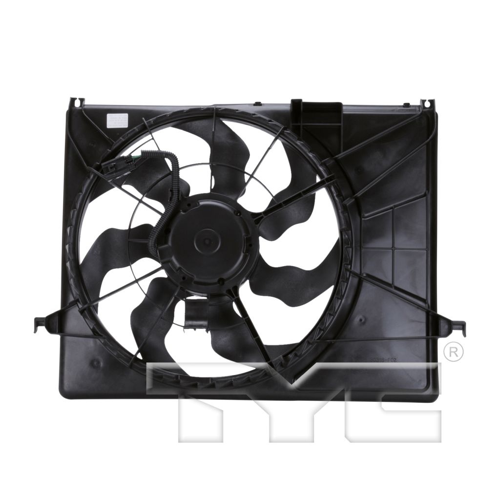 HYUNDAI SONATA RADIATOR & A/C FAN ASSEMBLY (3.3L)(SINGLE FAN) OEM#253803K280 2006-2008 PL#HY3117101