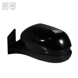 HONDA PILOT DOOR MIRROR LEFT (Driver Side) PWR/HTD (BLACK CVR) OEM#76250TG7A52ZD 2017-2022 PL#HO1320306