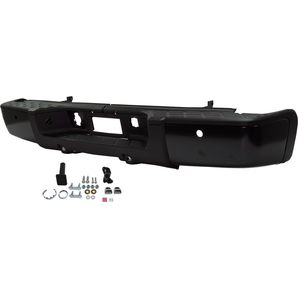 GM TRUCKS & VANS SIERRA/PU 1500 HYBRID STEP BUMPER ASSY BLACK (W/SENSOR) OEM#20899360-PFM 2009-2013 PL#GM1103149