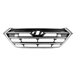 HYUNDAI TUCSON GRILLE SILVER/BLACK BAR W/SILVER FRAME(To 5-16-16)**CAPA** OEM#86350D3000RAM 2016-2017 PL#HY1200189C