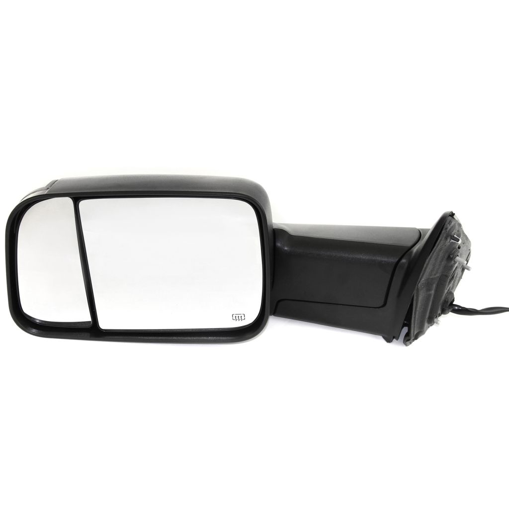 DODGE TRUCKS & VANS DODGE/PU (R1500) DOOR MIRROR LEFT (Driver Side) PWR/HTD/SIGNAL/PUDDLE (DUAL GLASS)(TEXT BLACK)(W/TOW PKG) OEM#55372071AM 2010-2011 PL#CH1320315