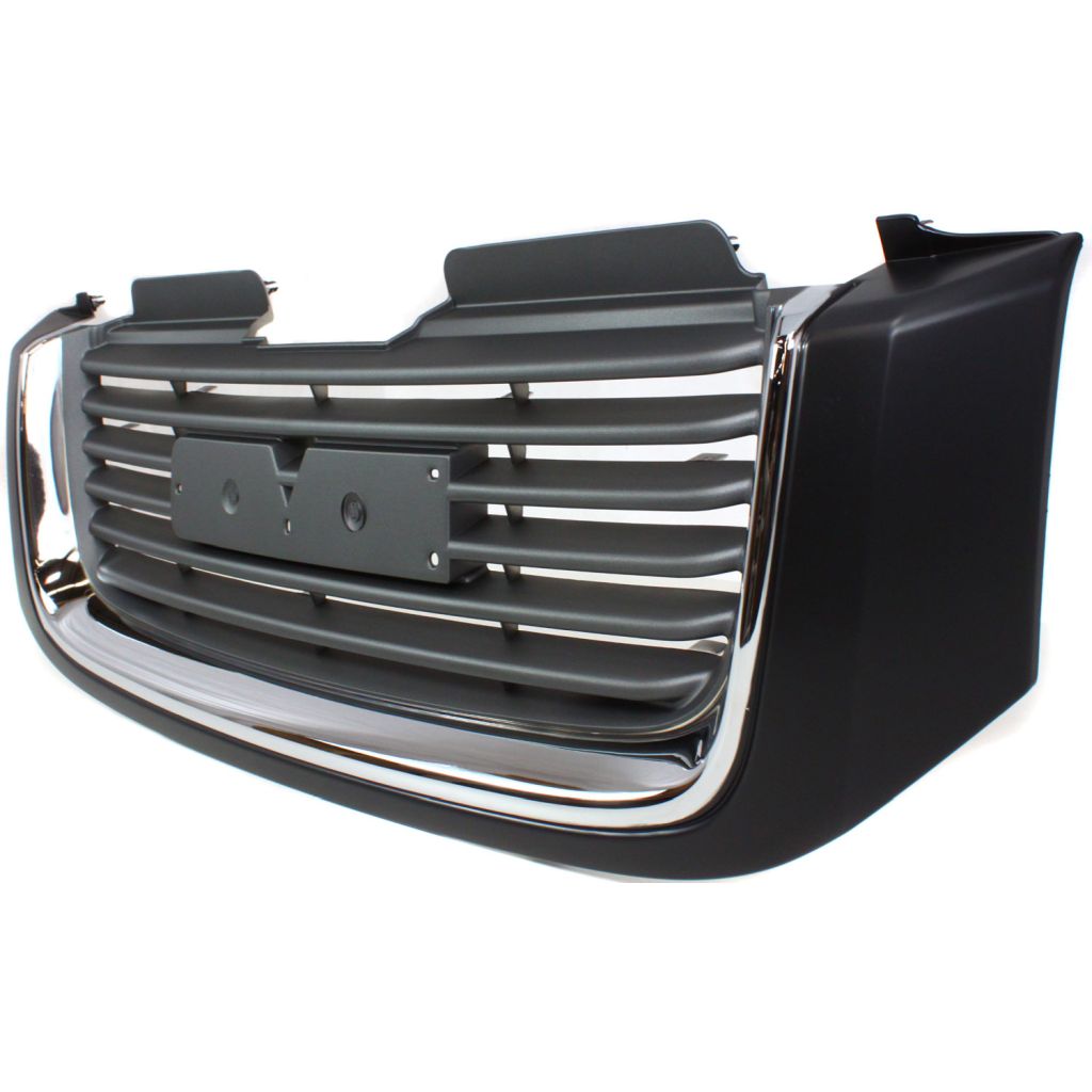 GM TRUCKS & VANS ENVOY (EXC XUV) GRILLE ASSEMBLY CHR/BLK (WO/HEAD/LAMP WASHER) (Exc Denali) OEM#19121042 2006-2009 PL#GM1200604