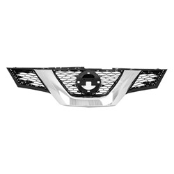 NISSAN(DATSUN) ROGUE (2.5L) GRILLE CHR/BLK (W/ CAMERA) **CAPA** OEM#623104BA0B 2014-2016 PL#NI1200259C