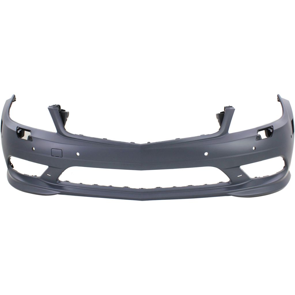 MERCEDES-BENZ C-CLASS SEDAN (204) FRONT BUMPER COVER PRIMED (SPORT)(W/WASH)(W/ SEN)(EXC C63)(LED DRL) OEM#2048853038 2011 PL#MB1000423