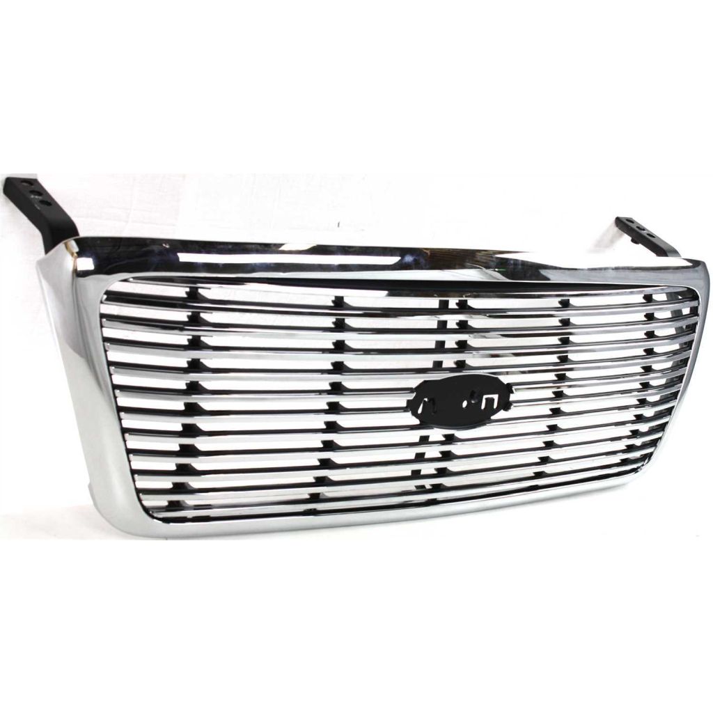 FORD TRUCKS & VANS FORD/PU (F150 EXC HERITAGE) GRILLE CHROME/SLV (Lariat MDL)(W/Honeycomb Type) OEM#4L3Z8200DA 2004-2008 PL#FO1200427