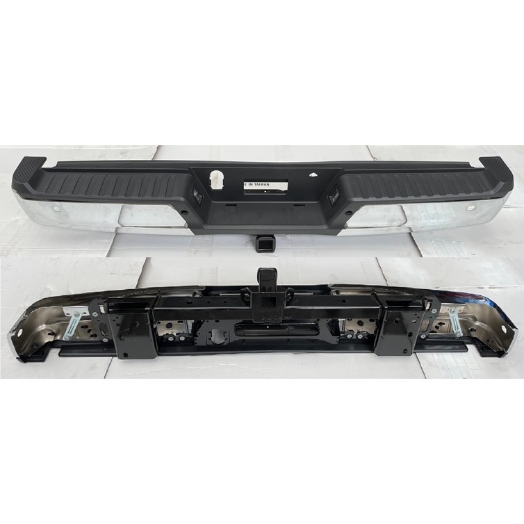 FORD TRUCKS & VANS FORD/PU F150 HYBRID REAR STEP BMP ASSY CHROME (W/SENSOR)(W/ACTIVE PK SENSOR)(W/STD TOW HITCH) OEM#ML3Z17906HA-PFM 2021-2023 PL#FO1103249