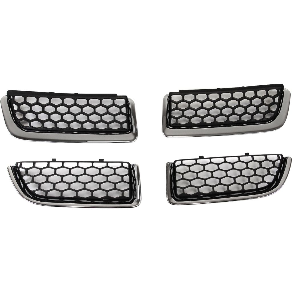 DODGE STRATUS/SEDAN GRILLE BLACK W/CHR MOLDING (4PCS/SET IN A BOX) OEM#4805900AB 2004-2006 PL#CH1200297