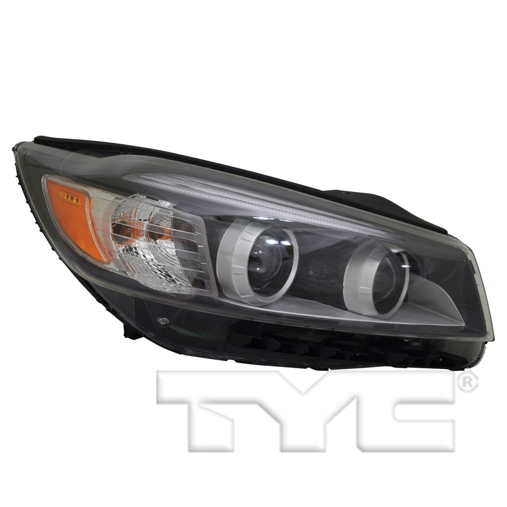 KIA SORENTO HEAD LAMP ASSY RIGHT (Passenger Side) (HALOGEN)(L/LX/EX)(W/ LIGHT BAR LED) OEM#92102C6000 2016-2018 PL#KI2503185