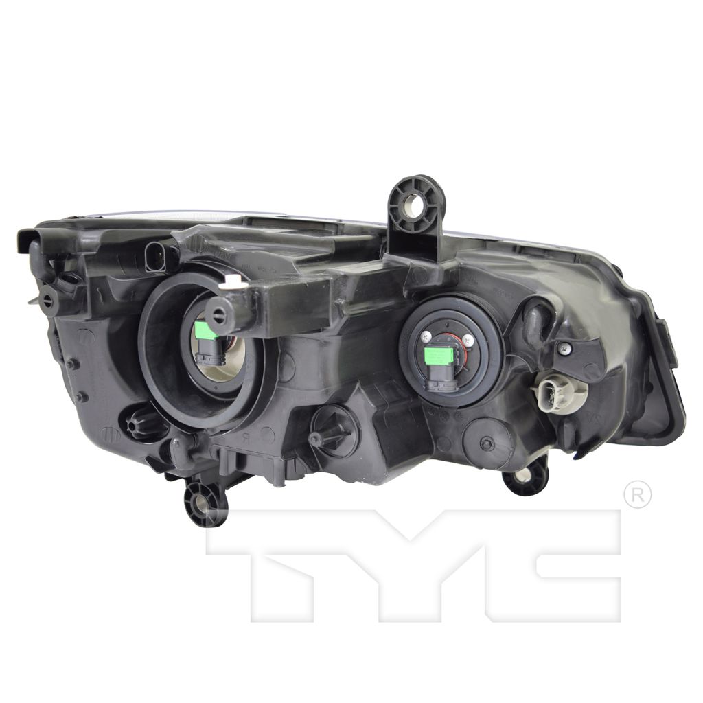 CHRYSLER TOWN & COUNTRY HEAD LAMP ASSY LEFT (Driver Side) (HALOGEN)(BLACK BEZEL)**CAPA** OEM#68206501AE 2014-2016 PL#CH2502266C