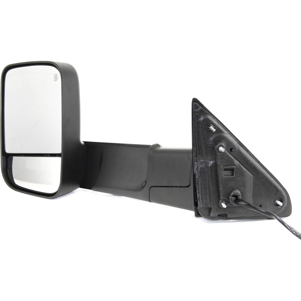 DODGE TRUCKS & VANS DODGE/PU (R1500) DOOR MIRROR LEFT (Driver Side) PWR/HTD/SIGNAL/PUDDLE (DUAL GLASS)(TEXT BLACK)(W/TOW PKG) OEM#55372071AM 2010-2011 PL#CH1320315