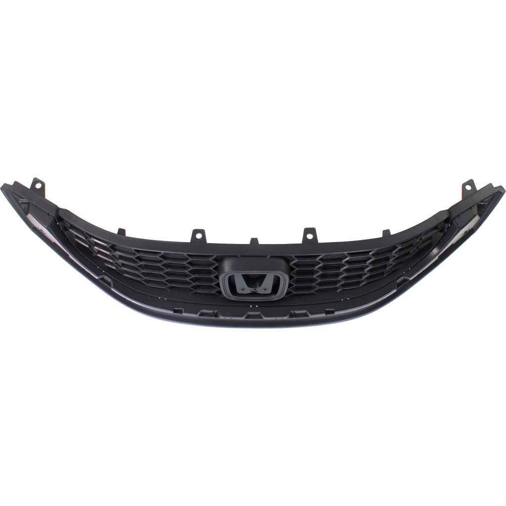 HONDA CIVIC SEDAN GRILLE TEXT BLACK 1.8L OEM#71121TR3A01 2013-2015 PL#HO1200216