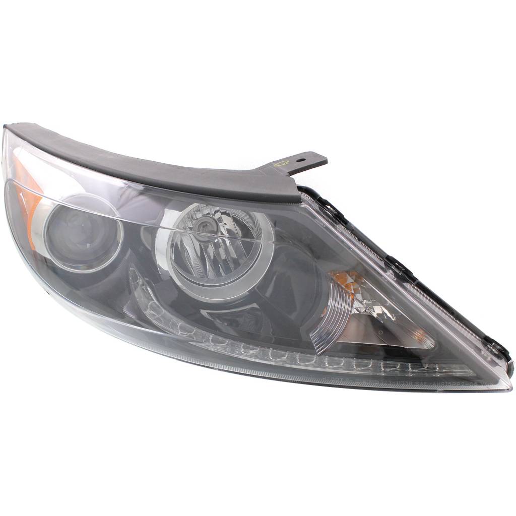 KIA SPORTAGE HEAD LAMP ASSEMBLY RIGHT (Passenger Side) (HALOGEN)(W/ LED) **CAPA** OEM#921023W720 2013-2016 PL#KI2503184C