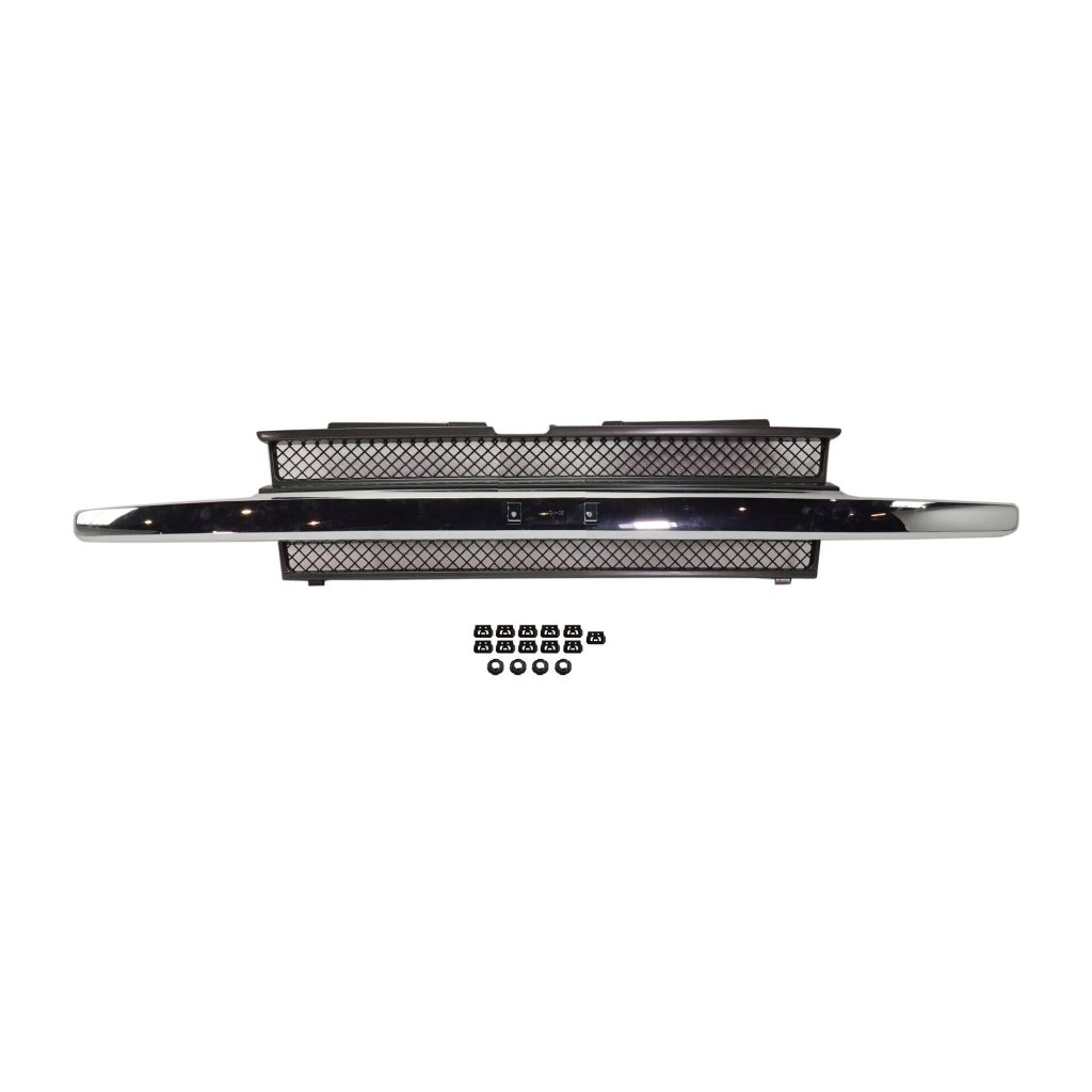 GM TRUCKS & VANS TRAILBLAZER GRILLE(W/CHR MLDG)(W/O HEAD/LAMP WASHERS)(EXC LT & SS) OEM#10358128 2002-2009 PL#GM1200477